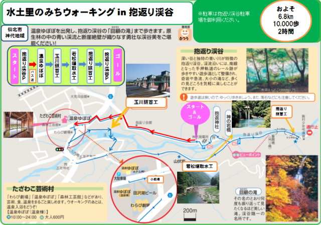 水土里のみちウォーキングｉｎ抱返り渓谷